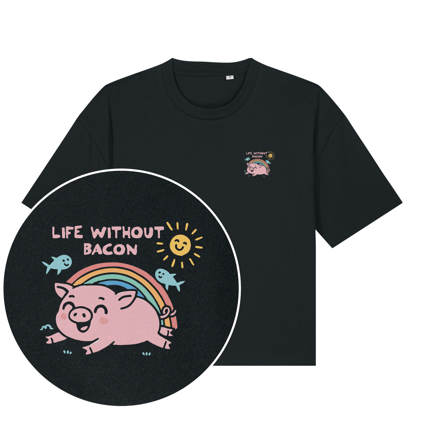 Life Without Bacon Women's Boxy T-Shirt - Vegan America