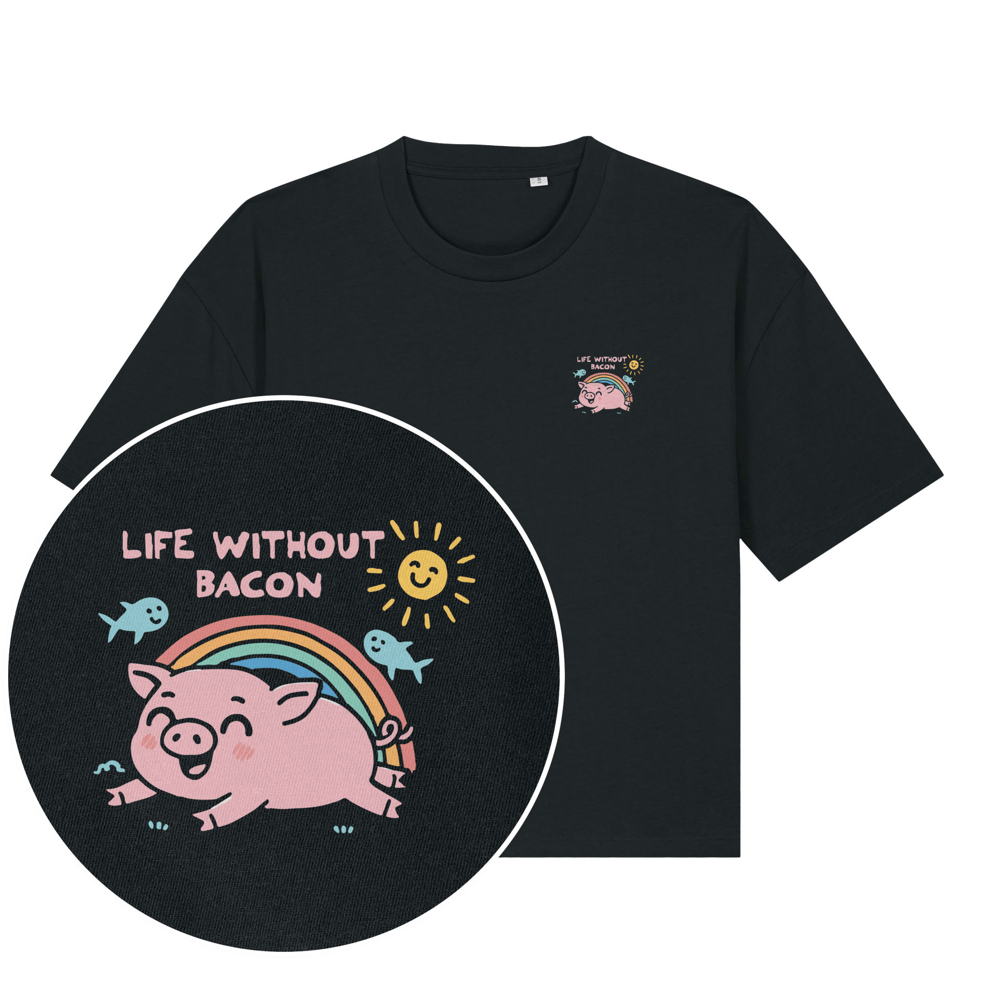 Life Without Bacon Women's Boxy T-Shirt - Vegan America