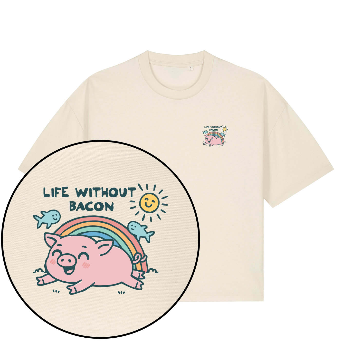 Life Without Bacon Women's Boxy T-Shirt - Vegan America