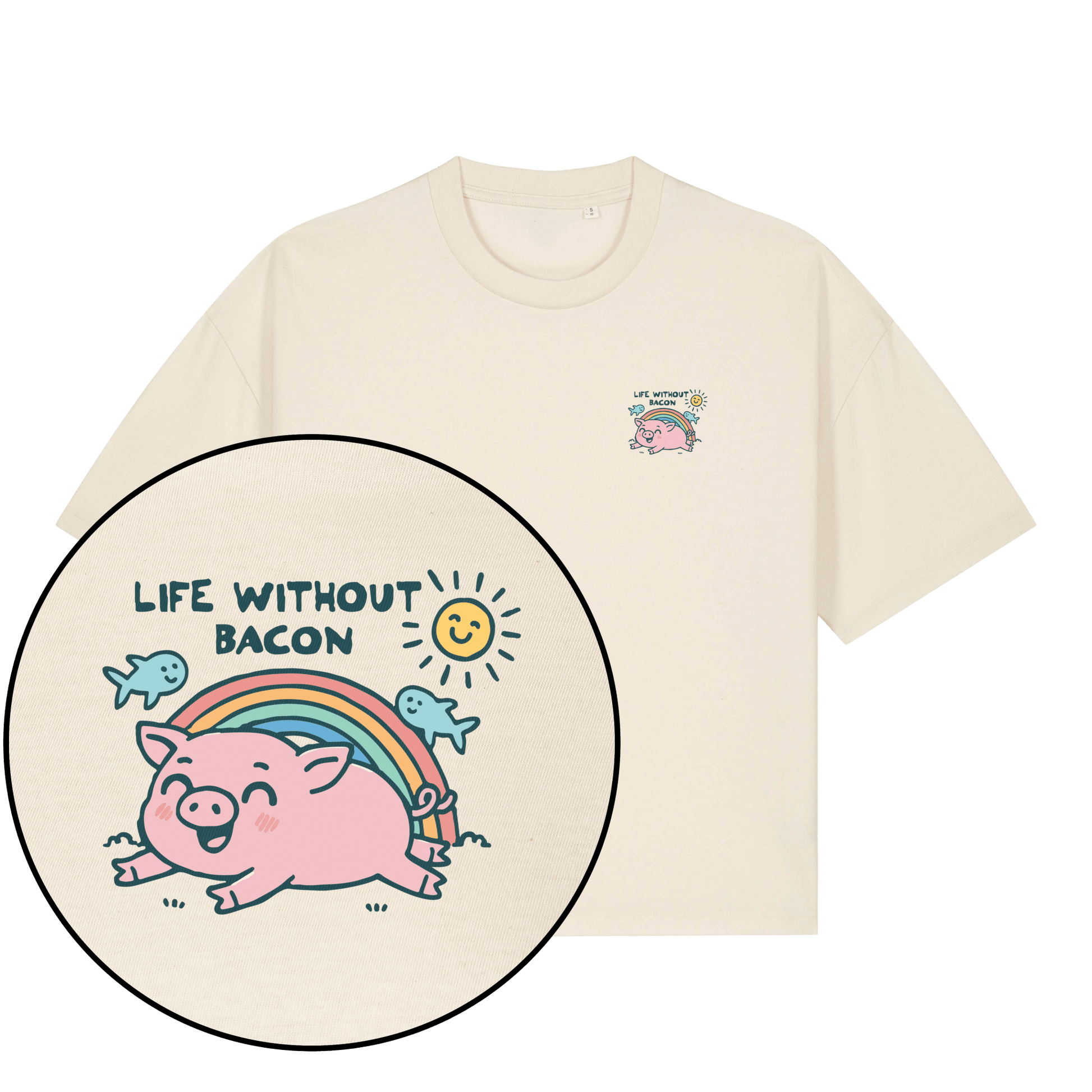Life Without Bacon Women's Boxy T-Shirt - Vegan America