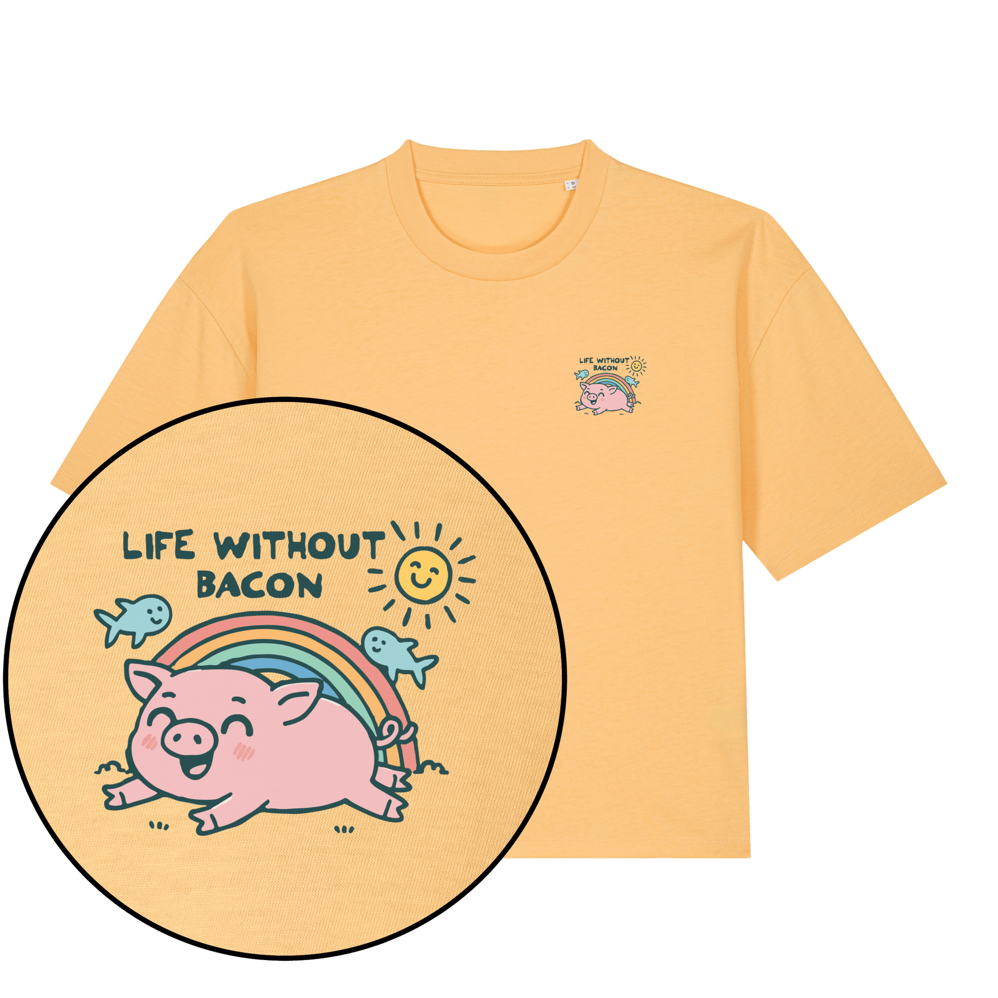 Life Without Bacon Women's Boxy T-Shirt - Vegan America