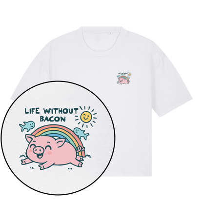 Life Without Bacon Women's Boxy T-Shirt - Vegan America