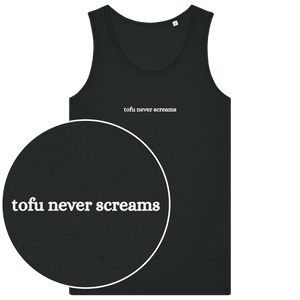Tofu Never Screams Men's Tank Top - Vegan America