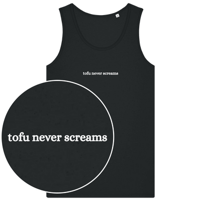 Tofu Never Screams Men's Tank Top - Vegan America