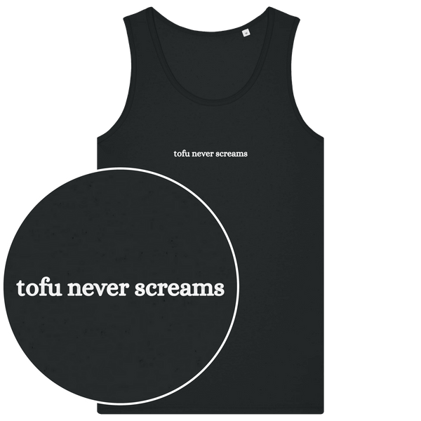 Tofu Never Screams Men's Tank Top - Vegan America