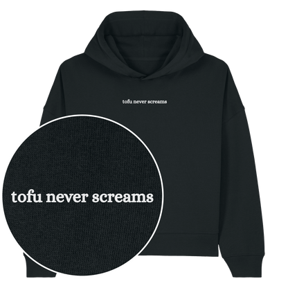 Tofu Never Screams Women's Hoodie - Vegan America