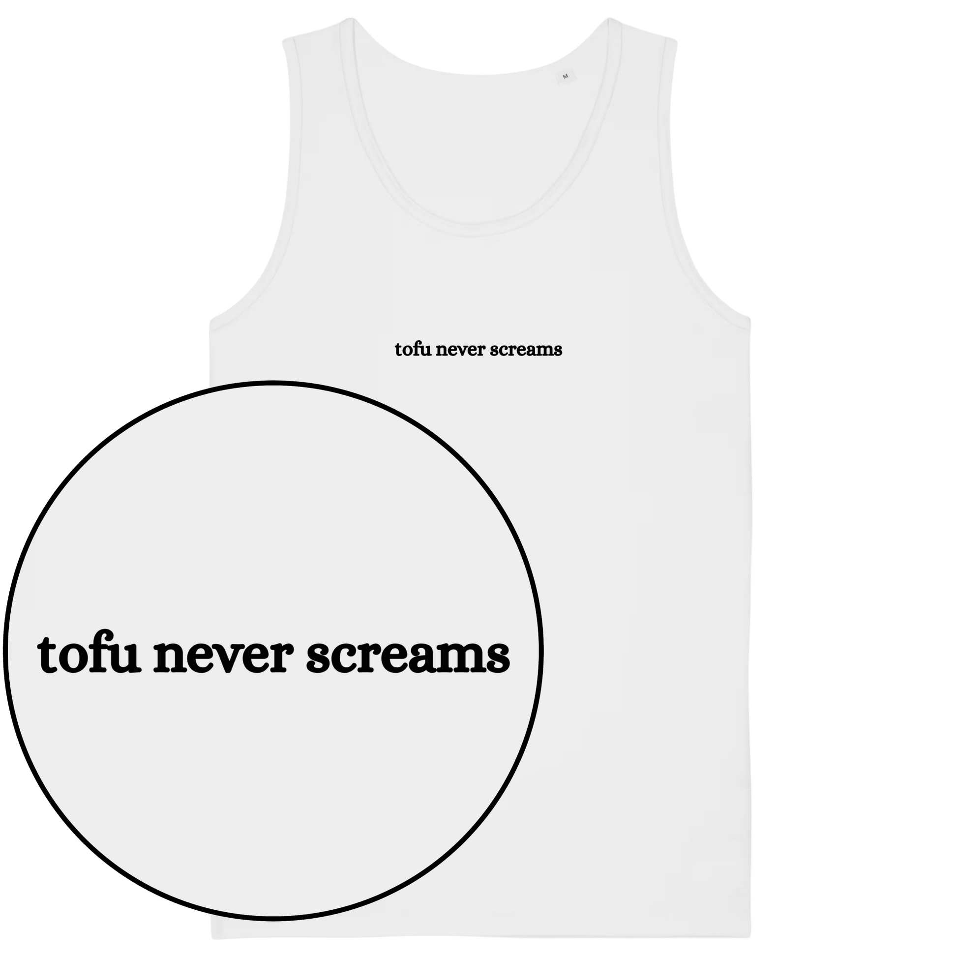 Tofu Never Screams Men's Tank Top - Vegan America