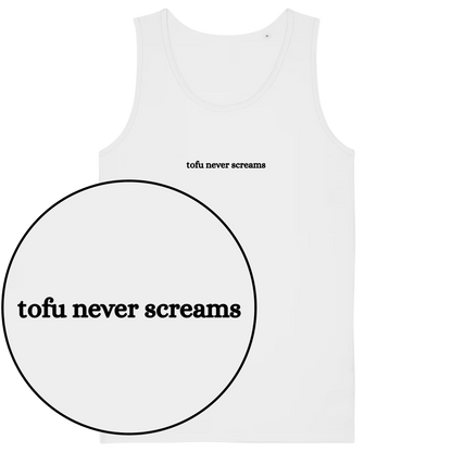 Tofu Never Screams Men's Tank Top - Vegan America