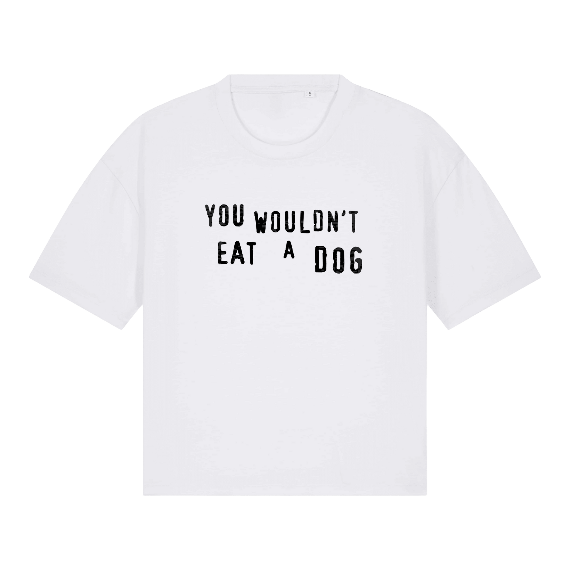 You Wouldn't Eat A Dog Women's Boxy T-Shirt - Vegan America