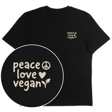 Peace Love Vegan T-Shirt - Vegan America