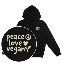 Peace Love Vegan Hoodie - Vegan America