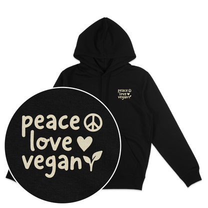Peace Love Vegan Hoodie