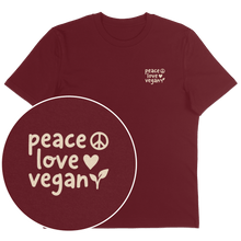 Peace Love Vegan T-Shirt - Vegan America