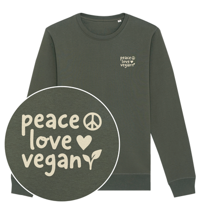 Peace Love Vegan Sweatshirt
