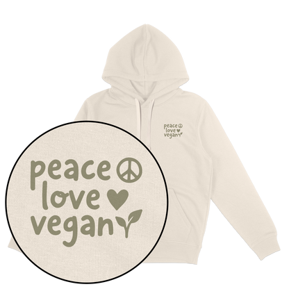 Peace Love Vegan Hoodie