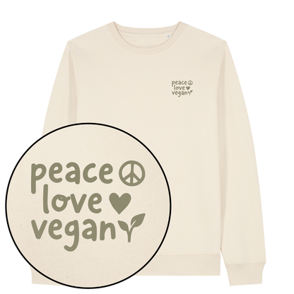 Peace Love Vegan Sweatshirt