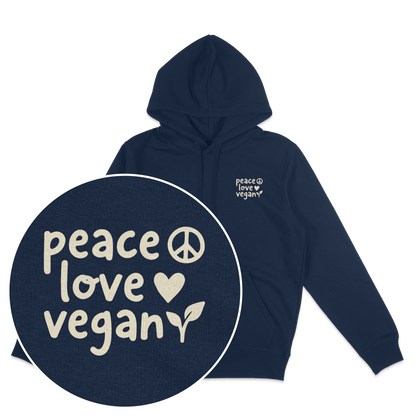 Peace Love Vegan Hoodie