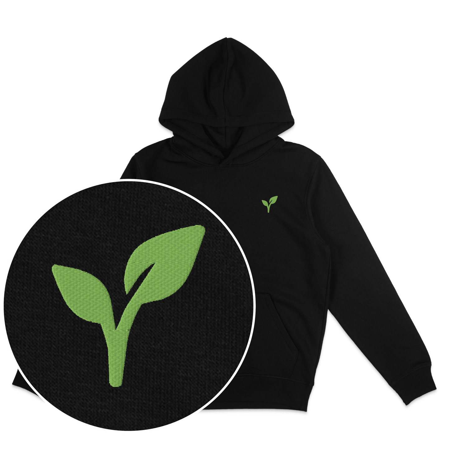 Vegan Logo Hoodie (Embroidered) - Vegan America