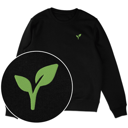 Vegan Logo Sweatshirt (Embroidered) - Vegan America
