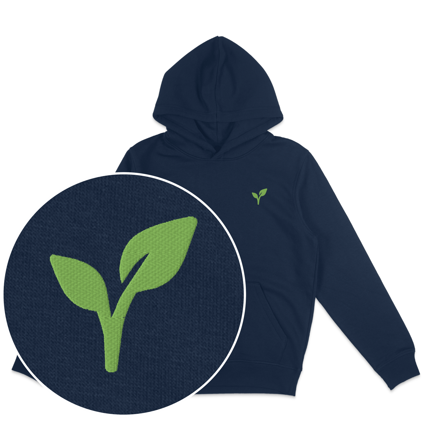 Vegan Logo Hoodie (Embroidered) - Vegan America