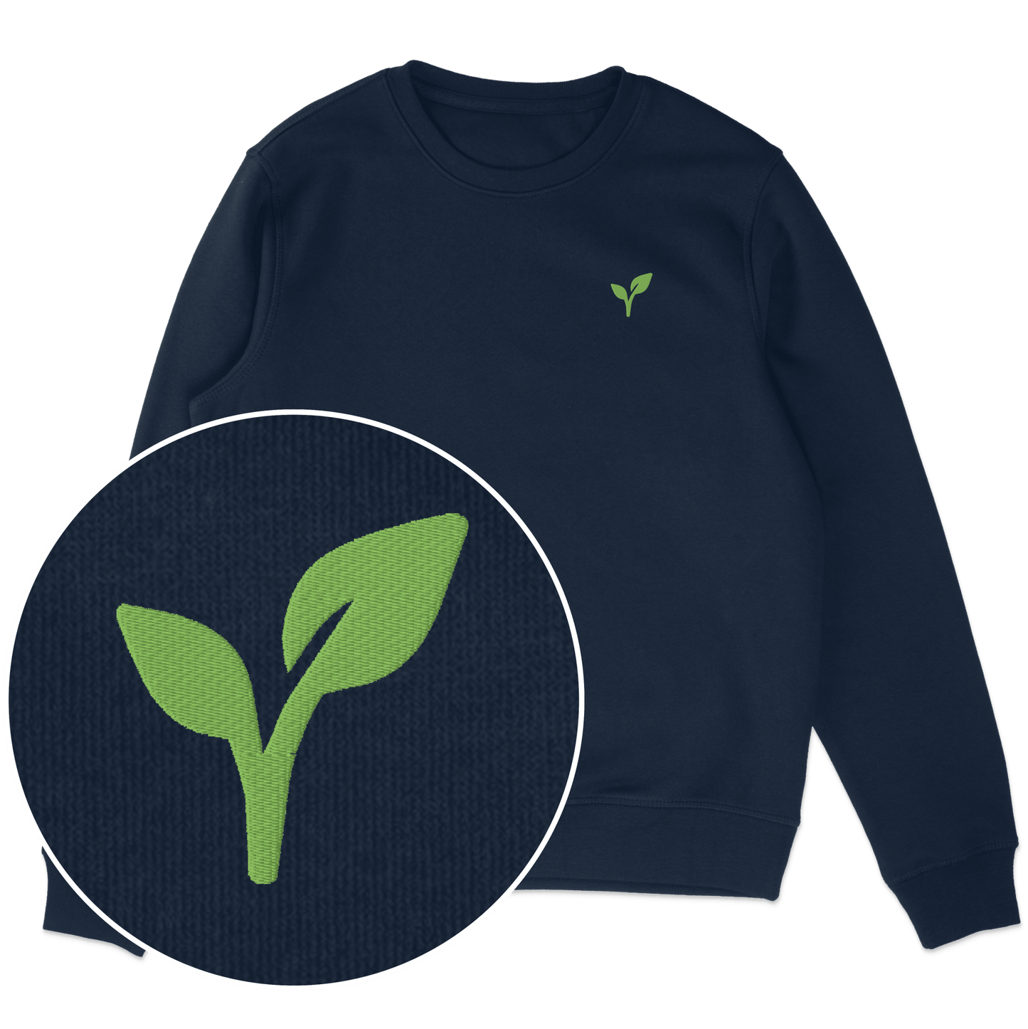 Vegan Logo Sweatshirt (Embroidered) - Vegan America