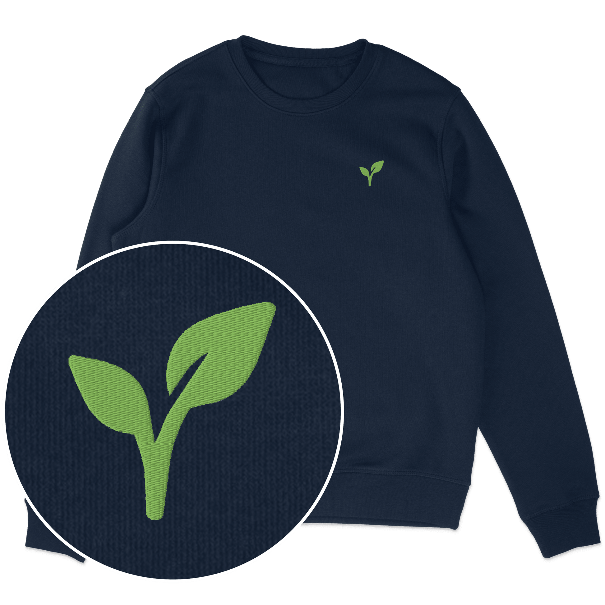 Vegan Logo Sweatshirt (Embroidered) - Vegan America