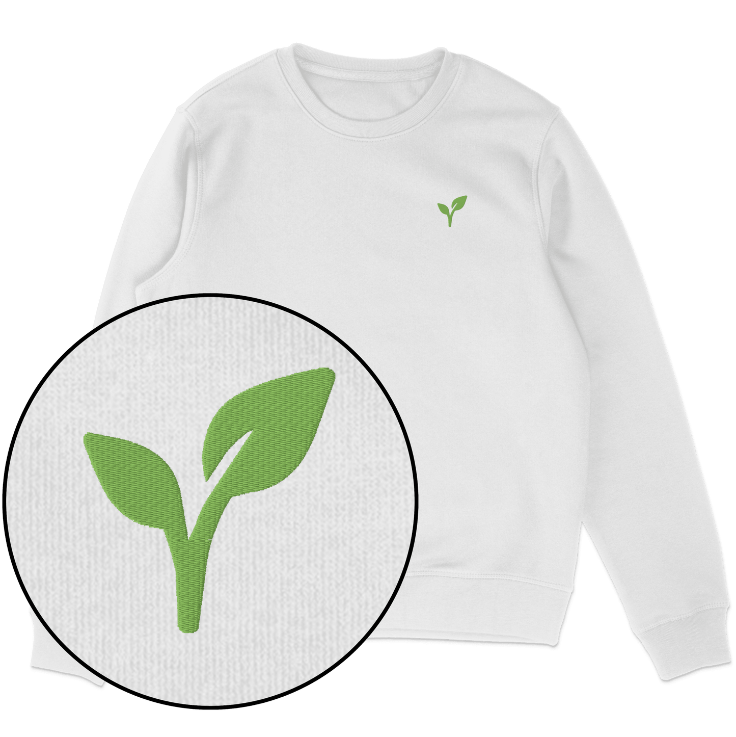 Vegan Logo Sweatshirt (Embroidered) - Vegan America
