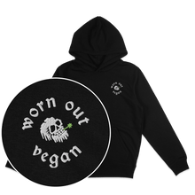 Worn Out Vegan Hoodie (Embroidered) - Vegan America