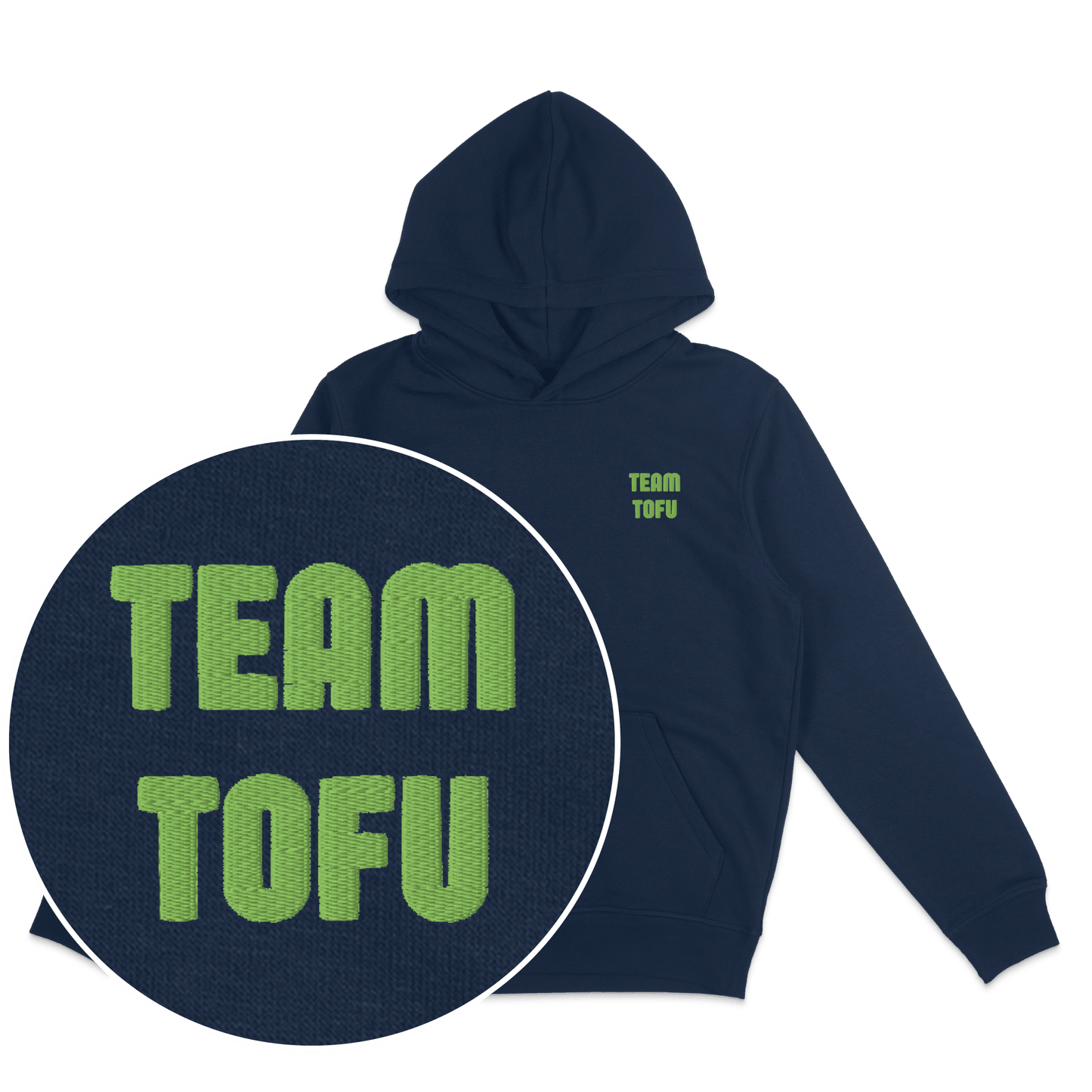 Team Tofu Hoodie (Embroidered) - Vegan America