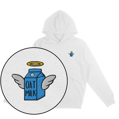 Oat Milk Hoodie (Embroidered) - Vegan America