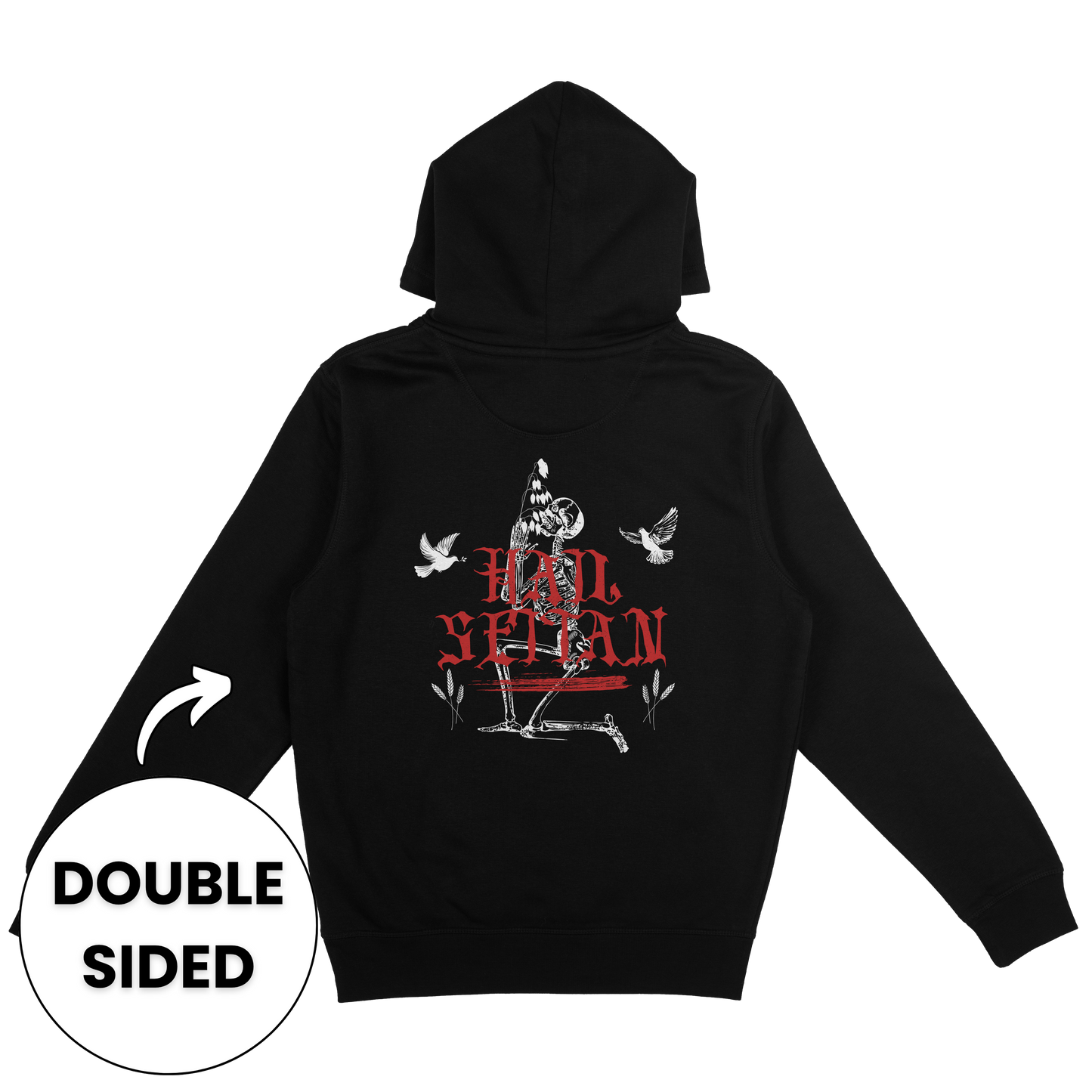 Hail Seitan Double Sided Hoodie
