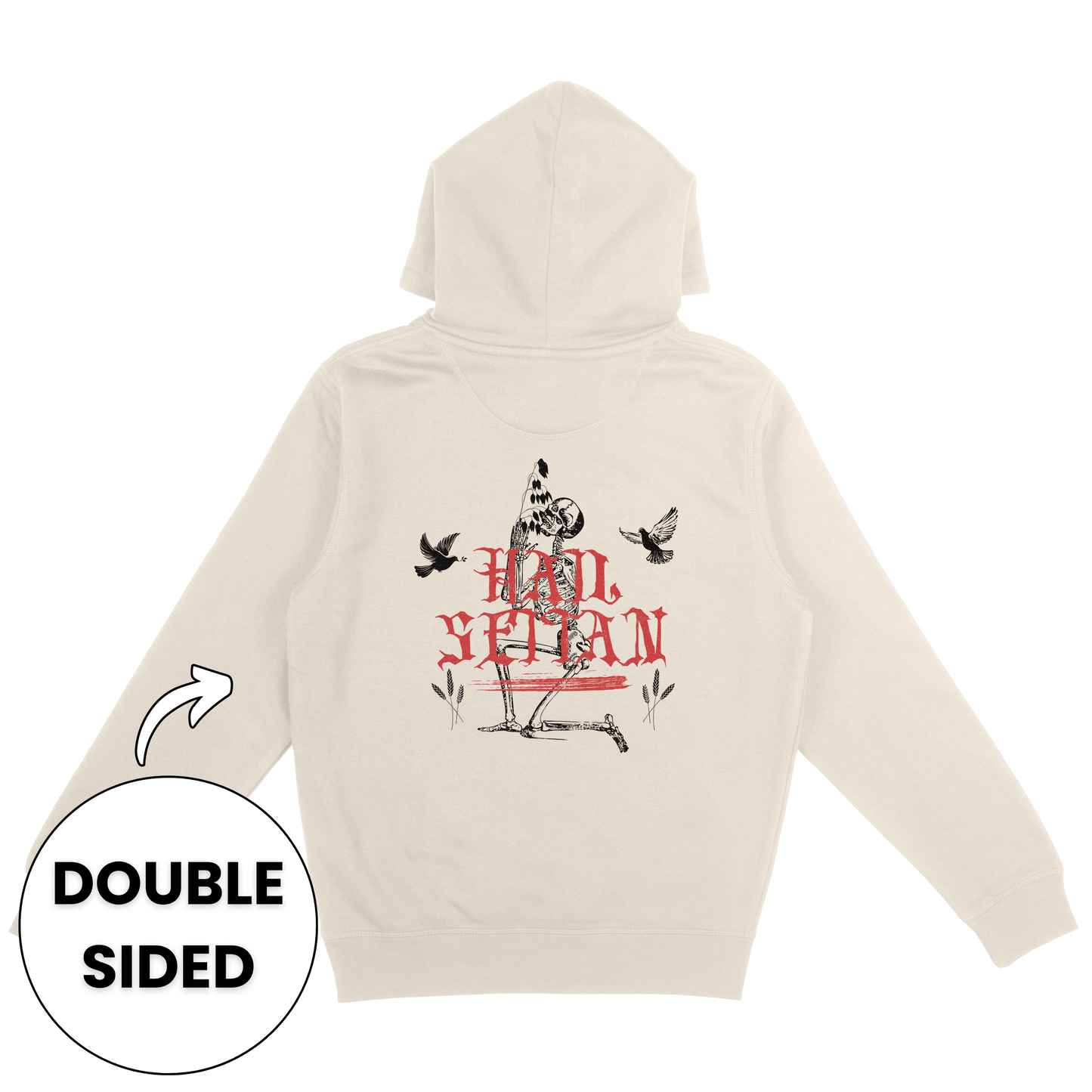 Hail Seitan Double Sided Hoodie
