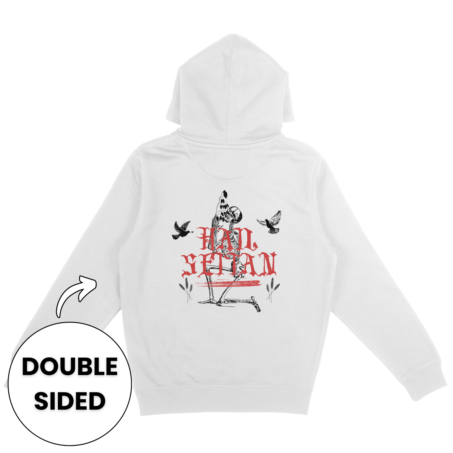 Hail Seitan Double Sided Hoodie