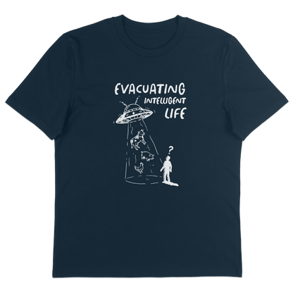 Evacuating Intelligent Life T-Shirt - Vegan America