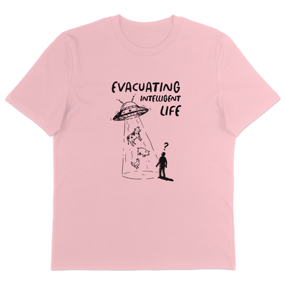 Evacuating Intelligent Life T-Shirt - Vegan America