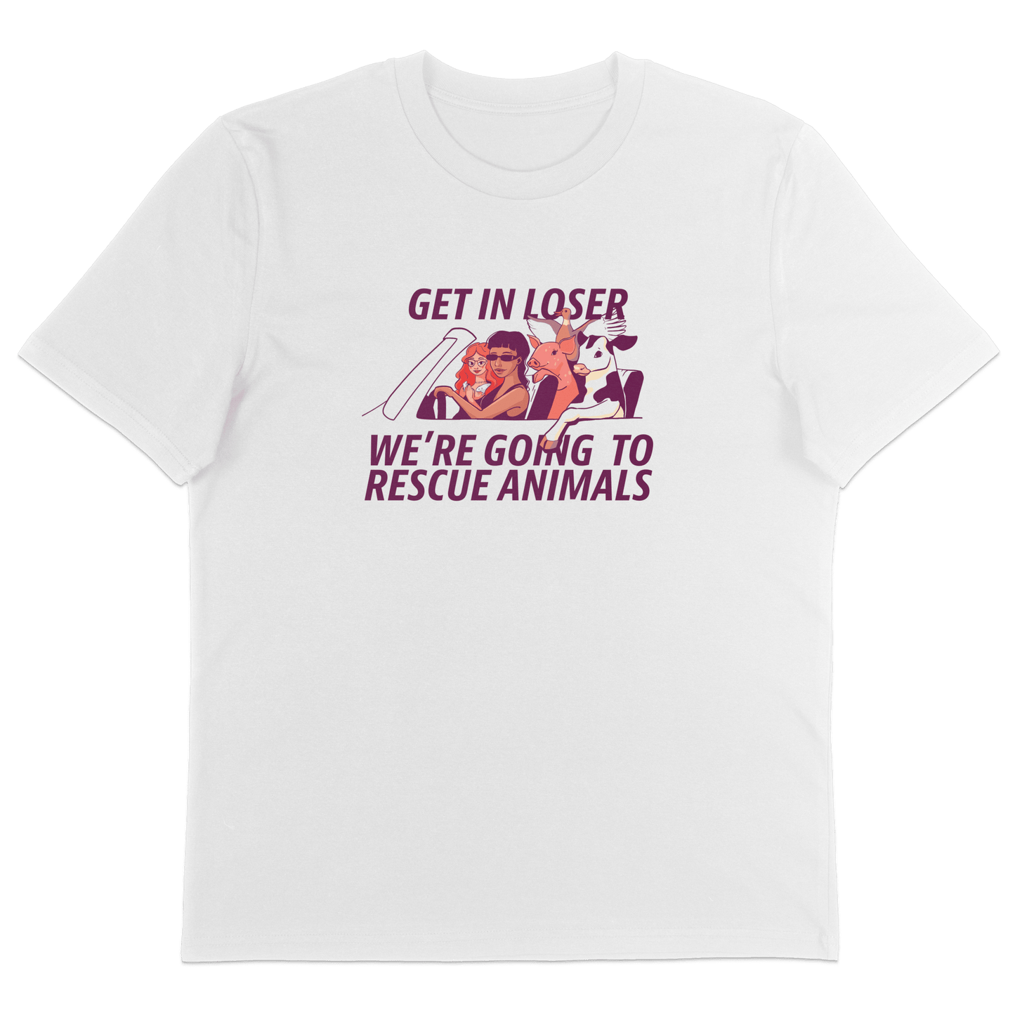 Get In Loser T-Shirt - Vegan America