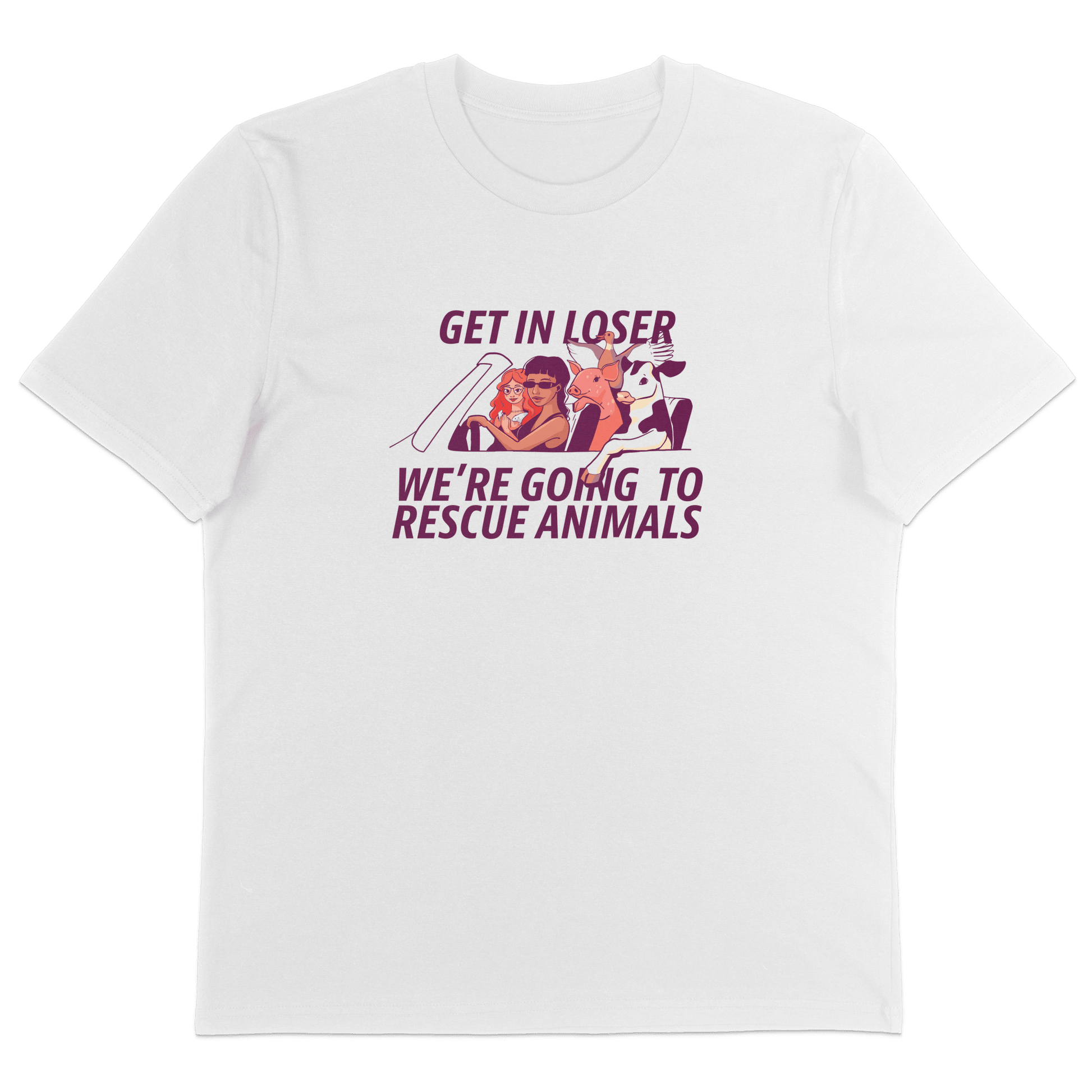 Get In Loser T-Shirt - Vegan America