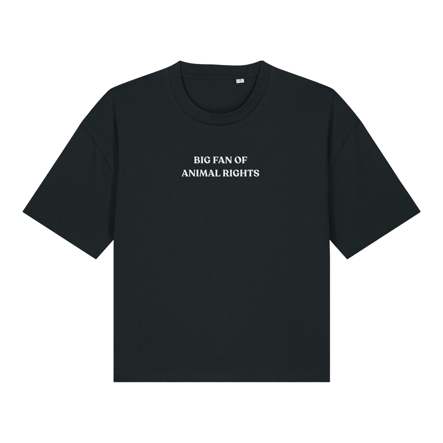 Big Fan Of Animal Rights Women's Boxy T-Shirt