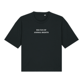 Big Fan Of Animal Rights Women's Boxy T-Shirt - Vegan America