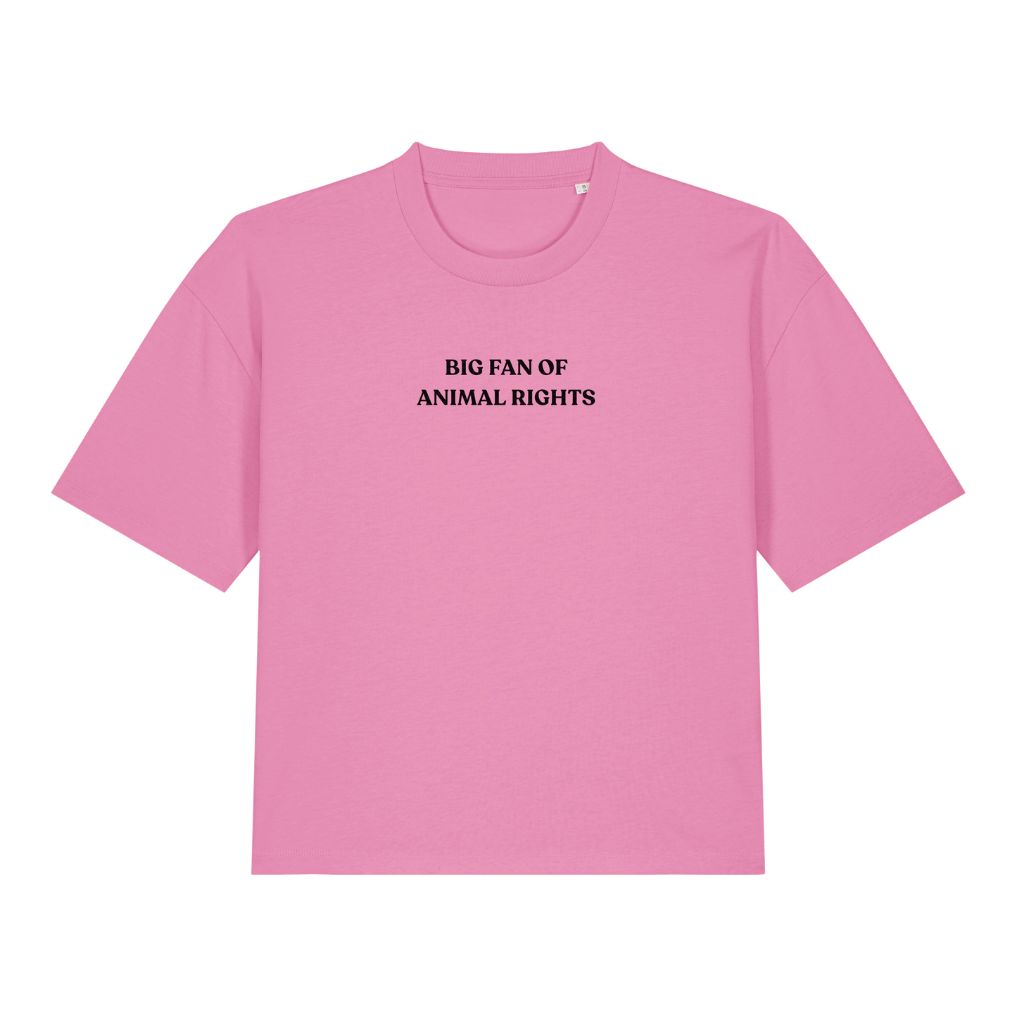 Big Fan Of Animal Rights Women's Boxy T-Shirt