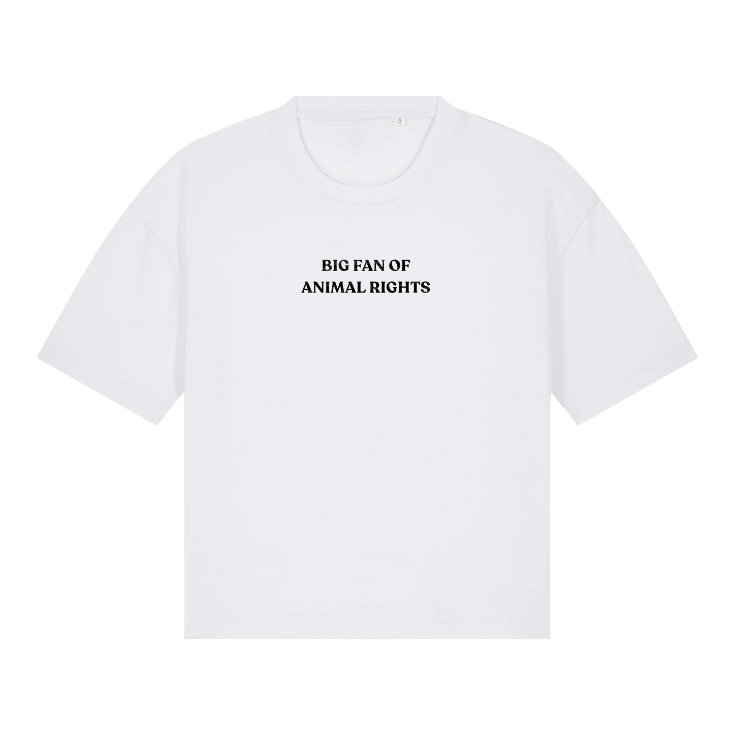 Big Fan Of Animal Rights Women's Boxy T-Shirt