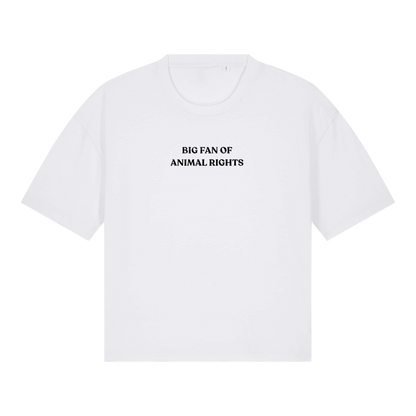 Big Fan Of Animal Rights Women's Boxy T-Shirt