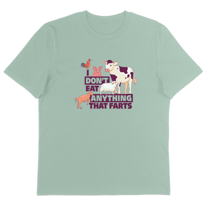 I Don't Eat Anything That Farts T-Shirt - Vegan America