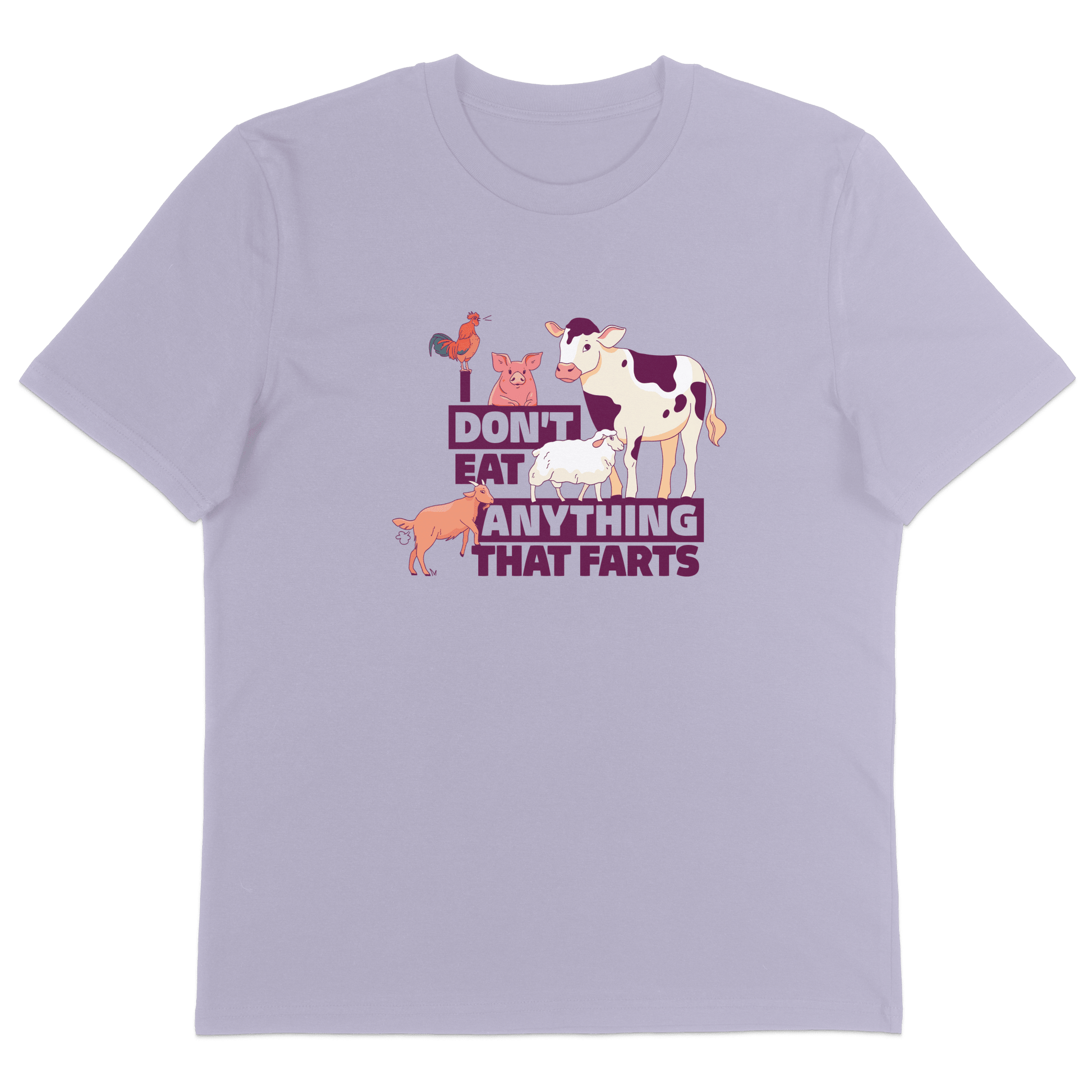 I Don't Eat Anything That Farts T-Shirt - Vegan America