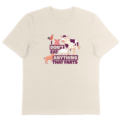 I Don't Eat Anything That Farts T-Shirt - Vegan America