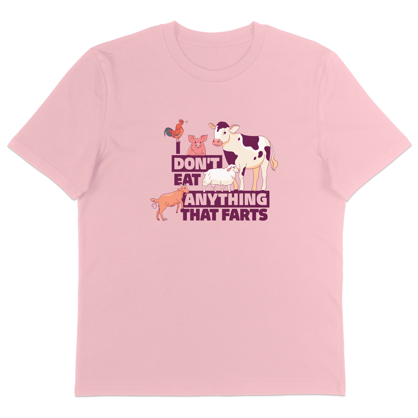 I Don't Eat Anything That Farts T-Shirt - Vegan America