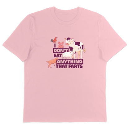 I Don't Eat Anything That Farts T-Shirt - Vegan America