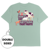 I Don't Eat Anything That Farts Streetwear T-Shirt - Vegan America