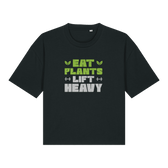 Eat Plants Lift Heavy Women's Boxy T-Shirt - Vegan America