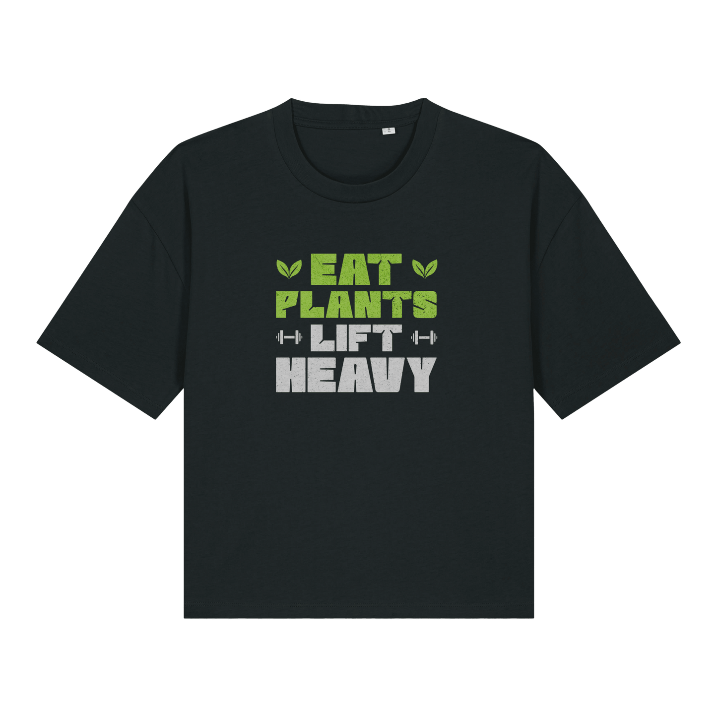 Eat Plants Lift Heavy Women's Boxy T-Shirt - Vegan America